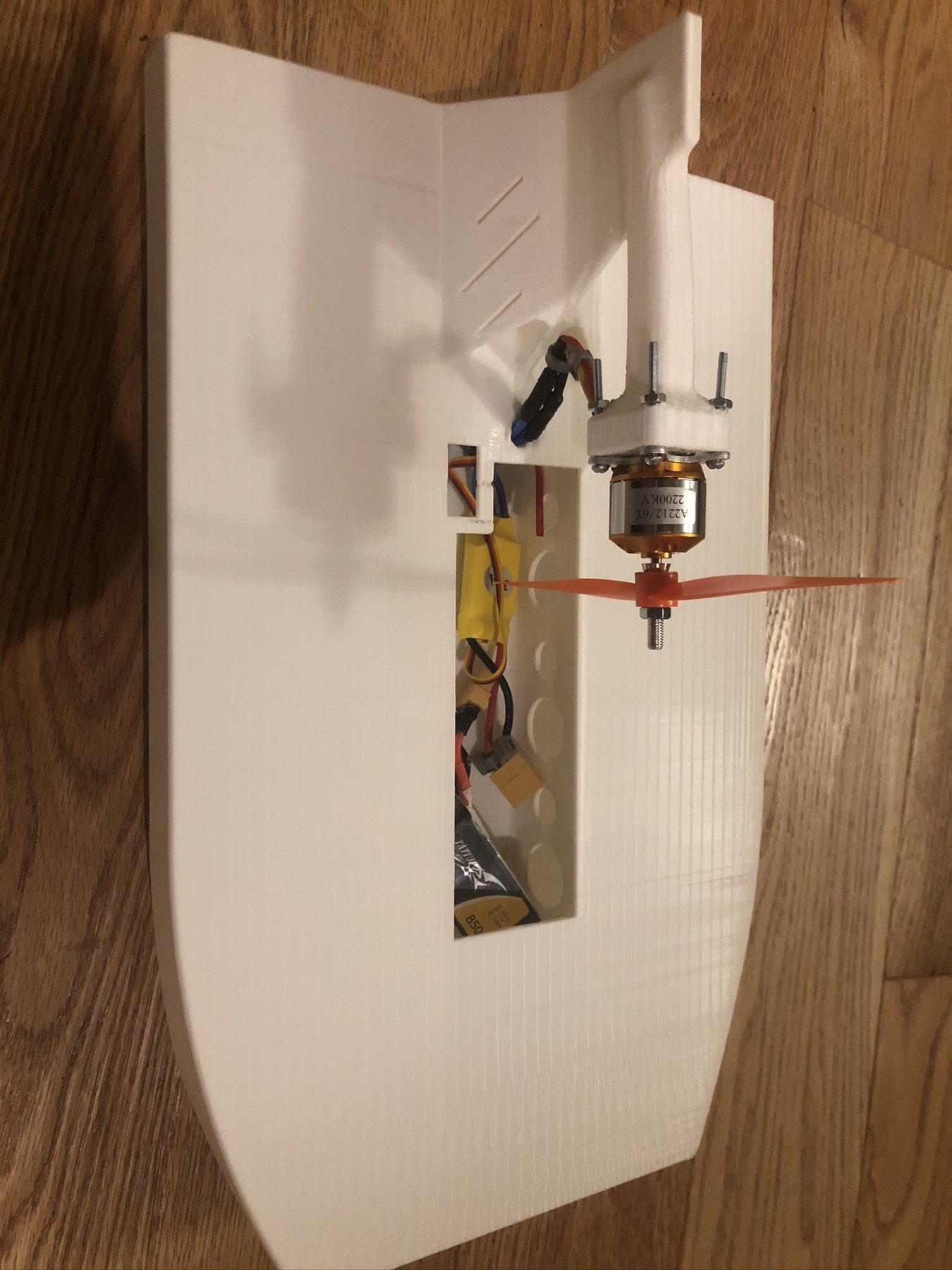 3D-printed RC airboat