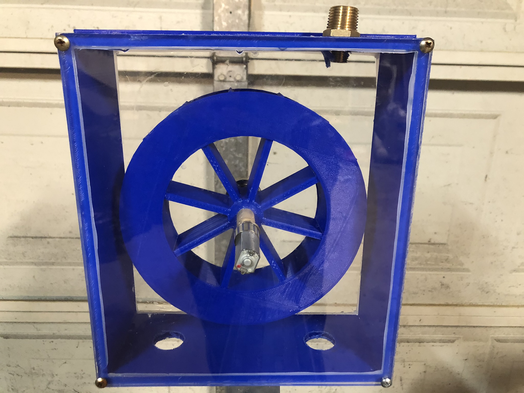 3D-printed water-wheel generator
