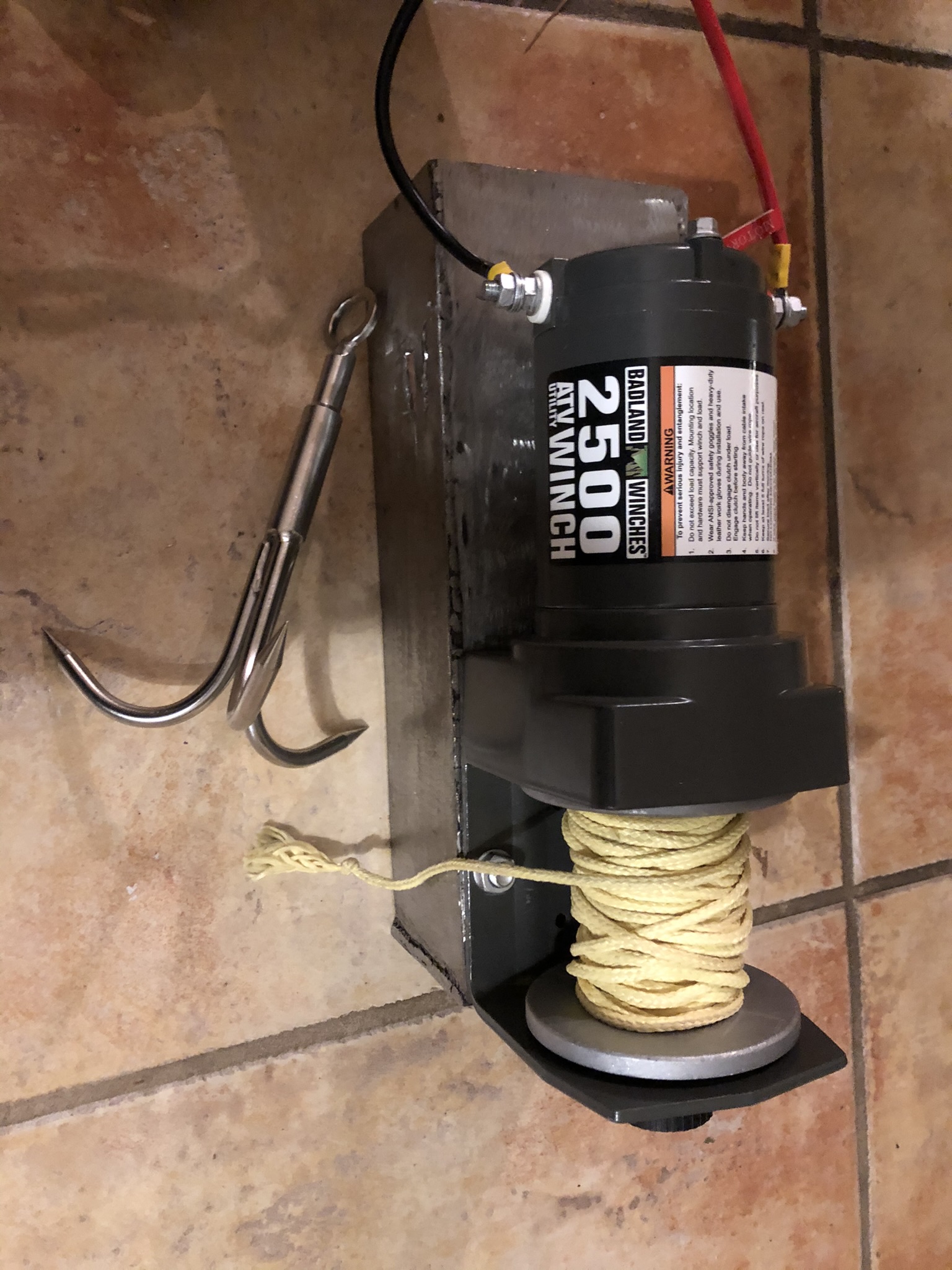 ATV winch mechanical rig
